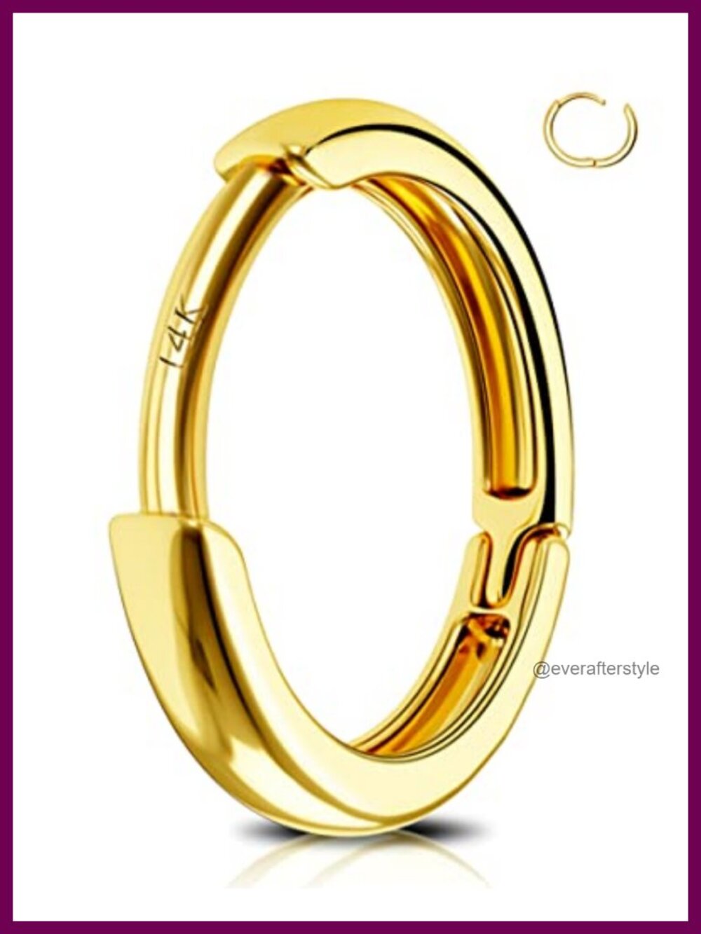 14K Gold Tiny Huggie Hoop Earrings 20G Small Hinged Hoops for Helix Cartilage